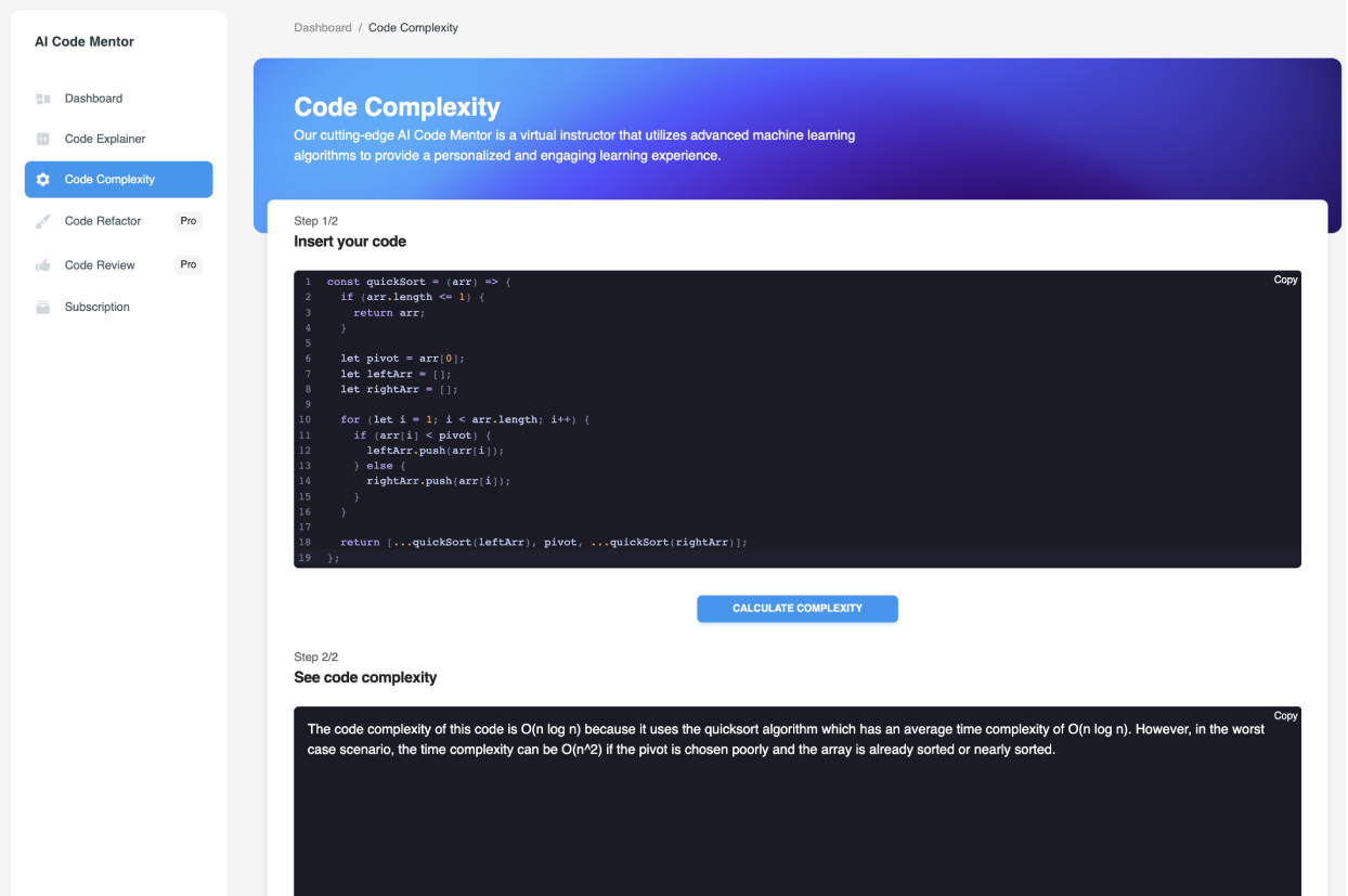 AI Code Mentor screenshot 1