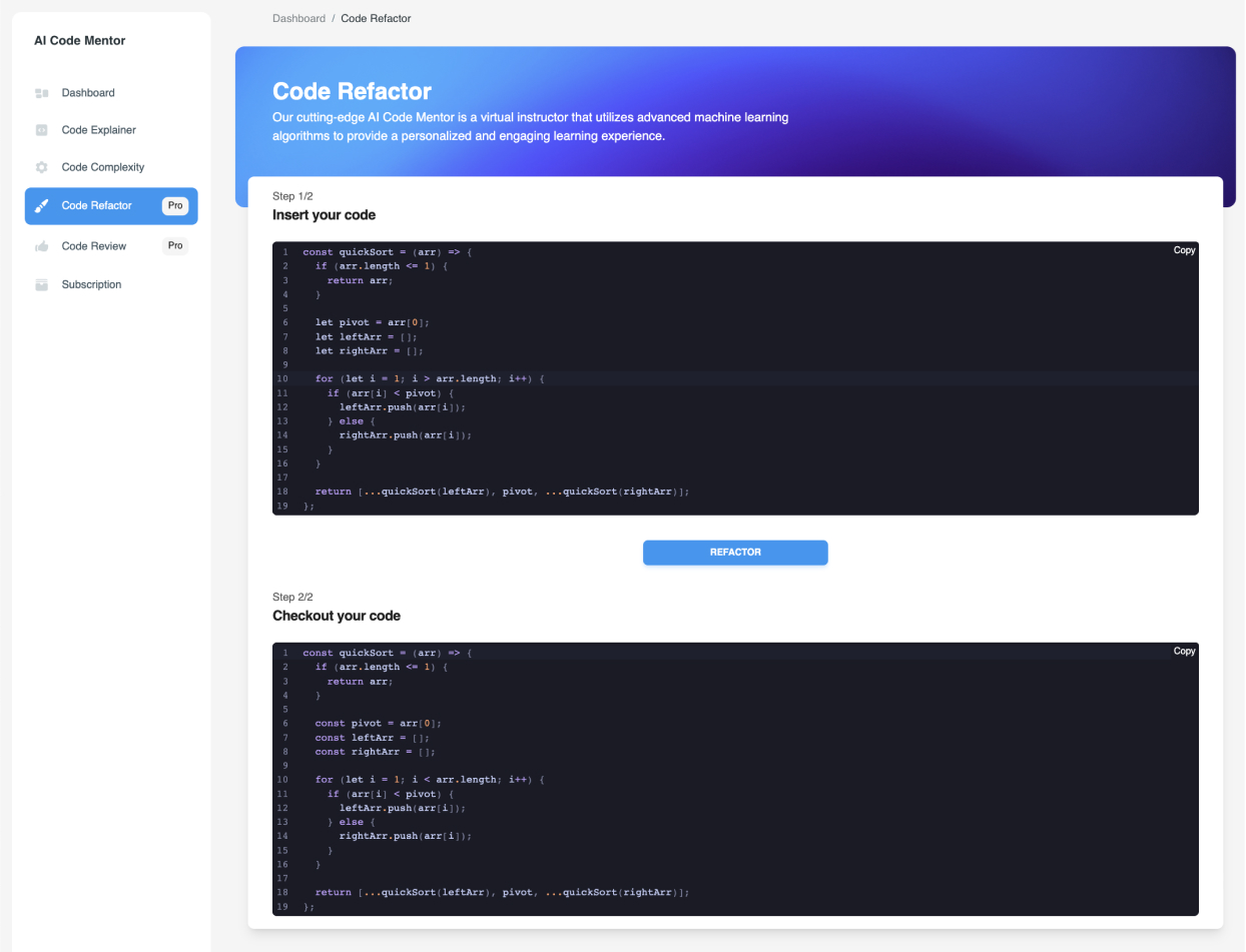 AI Code Mentor screenshot 2