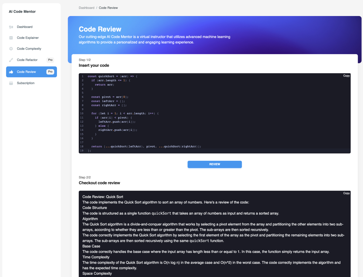 AI Code Mentor screenshot 3